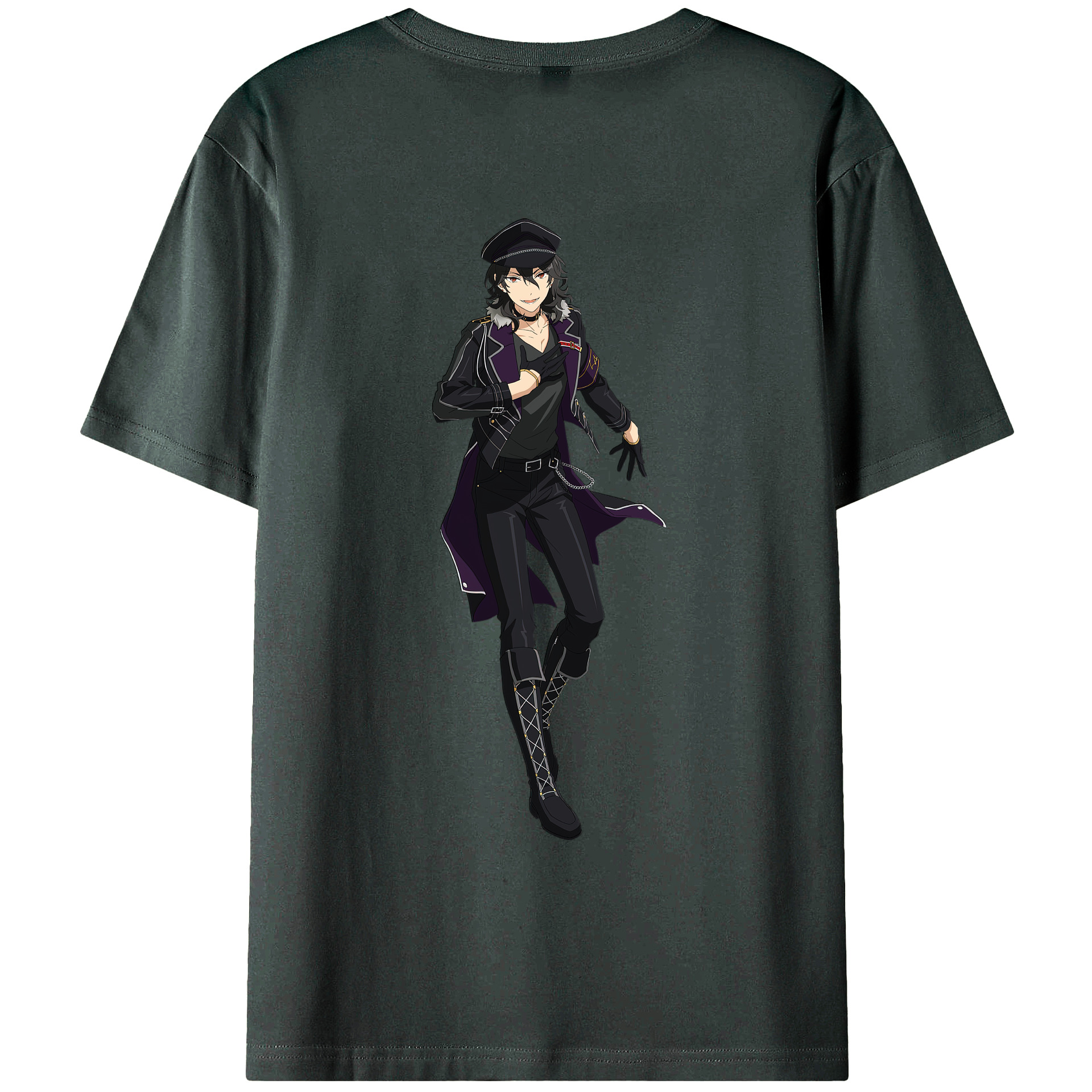 （画像用） あんさんぶるスターズ! Ensemble Stars 綿100％ メンズ半袖Tシャツ（バックプリント） 通気性